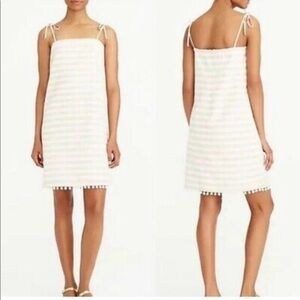J Crew strappy summer dress with tan dna white stripes women’s xxs